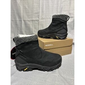 Women's Merrell Coldpack 3 Thermo Mid WP Vibram Black 6.5 M Fleece Warm NEW